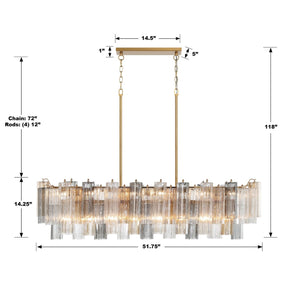 Addis Linear Chandelier 51''