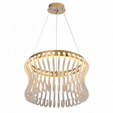 Lennox Glass Round Chandelier 21.6"D - 22" Dia (55 cm)