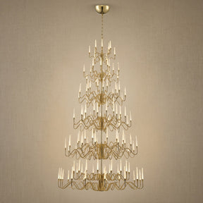 Large Chandelier in gold
