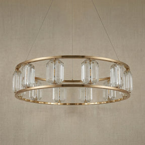 Detail of the sculpted metal with champagne gold finish