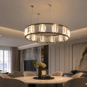 Dining Room Chandelier in a living room