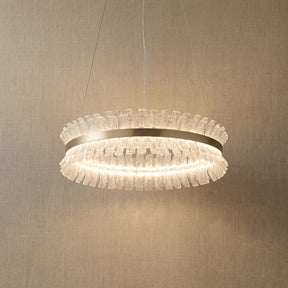 Detail of the stainless steel with champagne gold finish