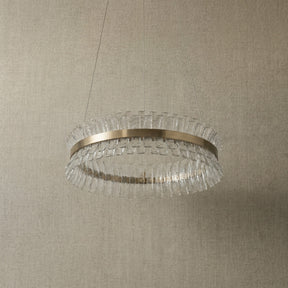 Yiosi Corset Glow Glass Pendant Light 39" - dark
