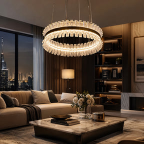 Chandelier For The Dining Room in champagne gold