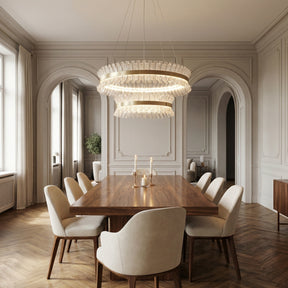Modern Chandelier in a dining room