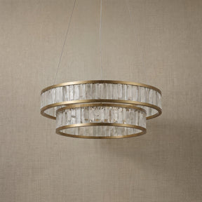 Chandelier in a dining room