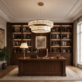 Dining Room Chandelier in a living room
