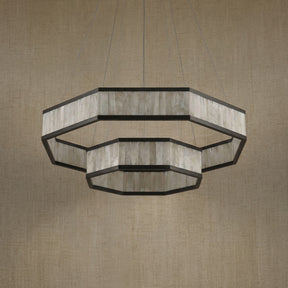 Natural Stone Pendant Light in a living room