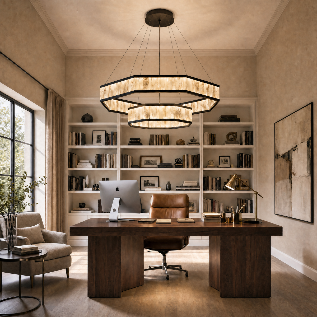 Modern Chandelier Light in a dining room