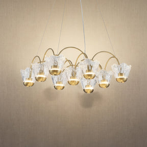 Modern Pendant Light in gold