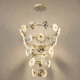 Cascading Chandelier in gold