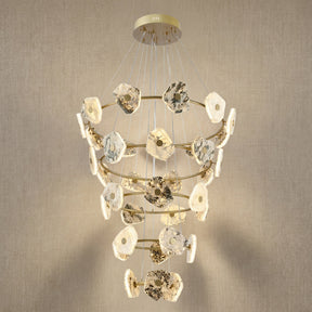 Cascading Chandelier in gold