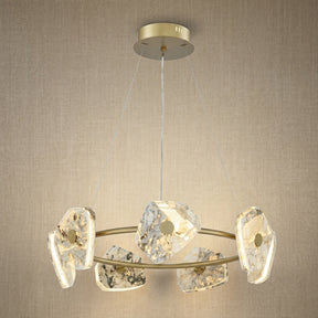 Dining Room With Chandelier in a dining room