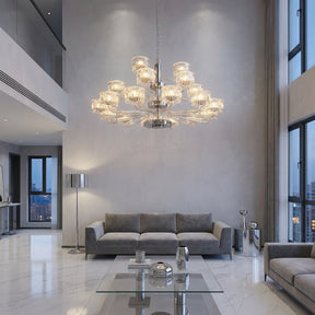 Crystal Chandelier in a dining room