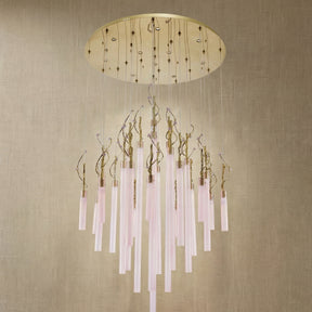 Modern Chandelier in a living room