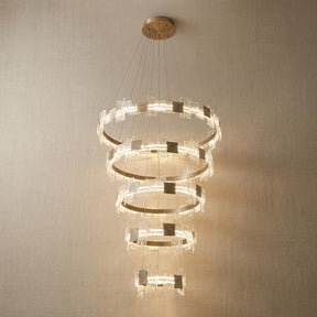 Modern Chandelier in champagne gold
