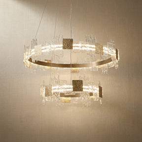 Gold Chandelier in champagne gold