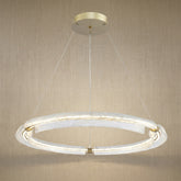 Glass Chandelier in gold