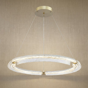 Glass Chandelier in gold