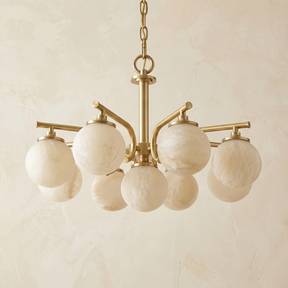 Brass 9-orb 91064 (extra) Alabaster Pendant Light — D720 — mra-brass-9-orb-91064-extra-d720-dark
