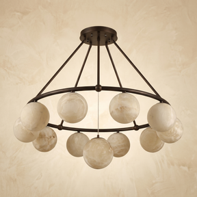 Ring Cluster Pendant Alabaster — D1030 — mra-ring-cluster-pendant-d1030-dark