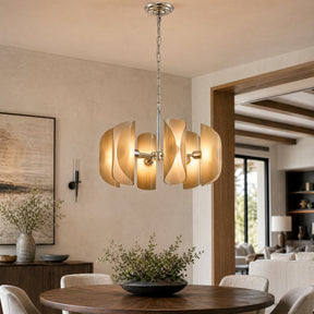 Pendant Light Fixtures Glass in a primary bedroom
