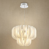 Glass Pendant Light in chrome