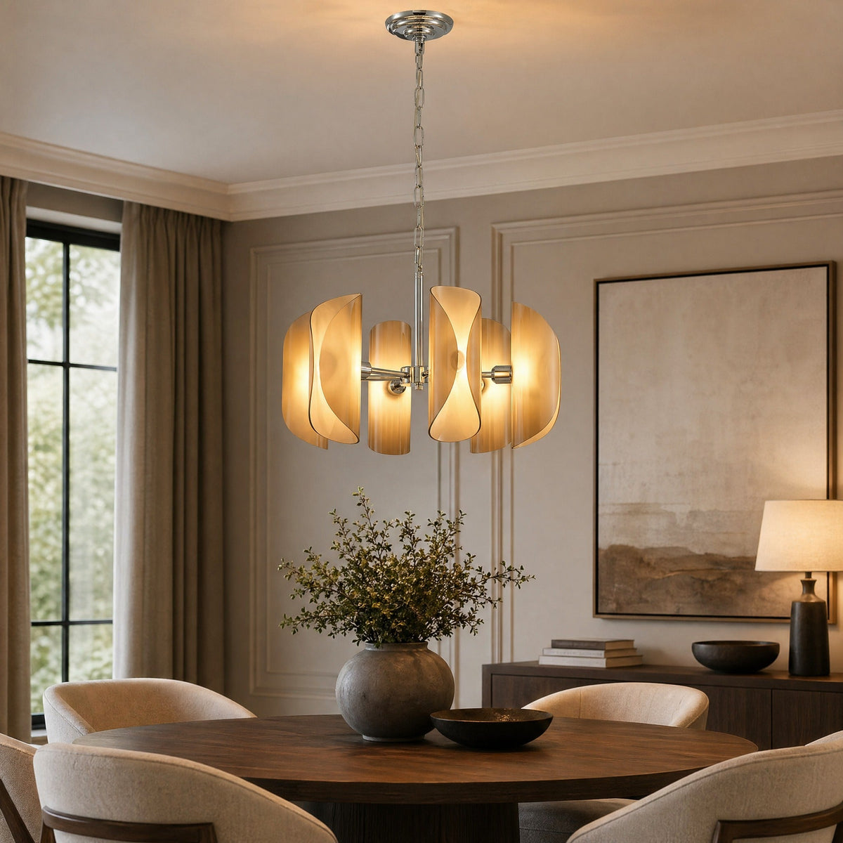 Living Room Chandelier Modern in a foyer