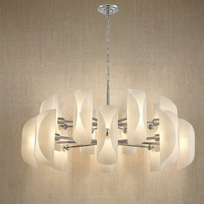 Glass Light Pendant in a foyer