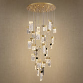 Yiosi Series Cascading Glass Pendant Light Style A - 31" (Dia 800mm)