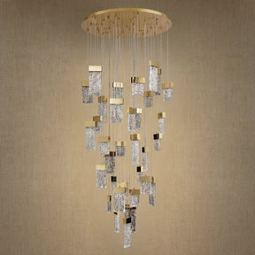 Yiosi Series Cascading Glass Pendant Light Style A - dark