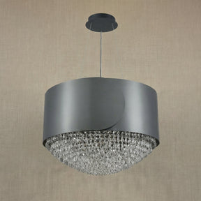 Yiosi Series Crystal Pendant Light 28" - dark