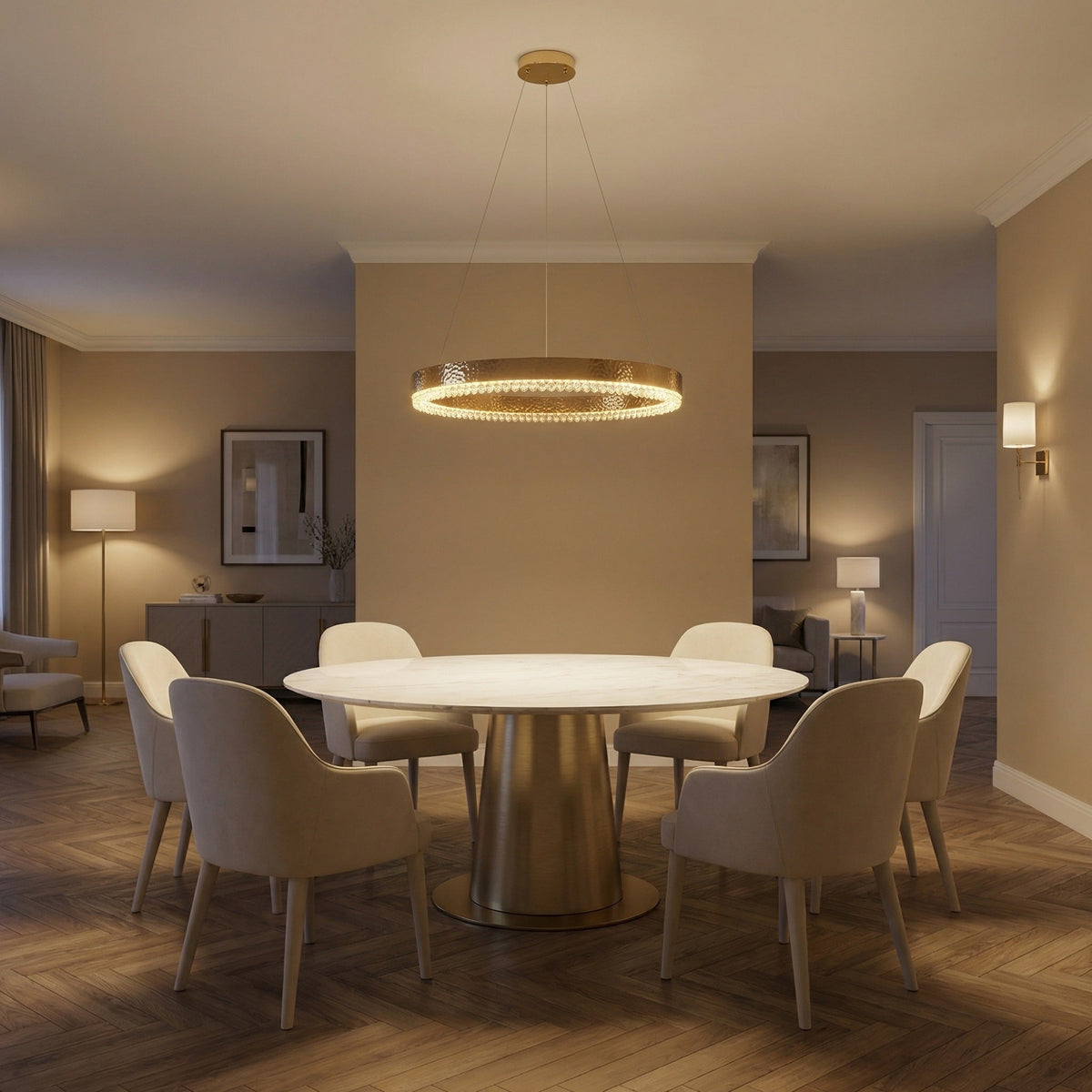 Yiosi Series Crystal Pendant Light Style G - scene-1