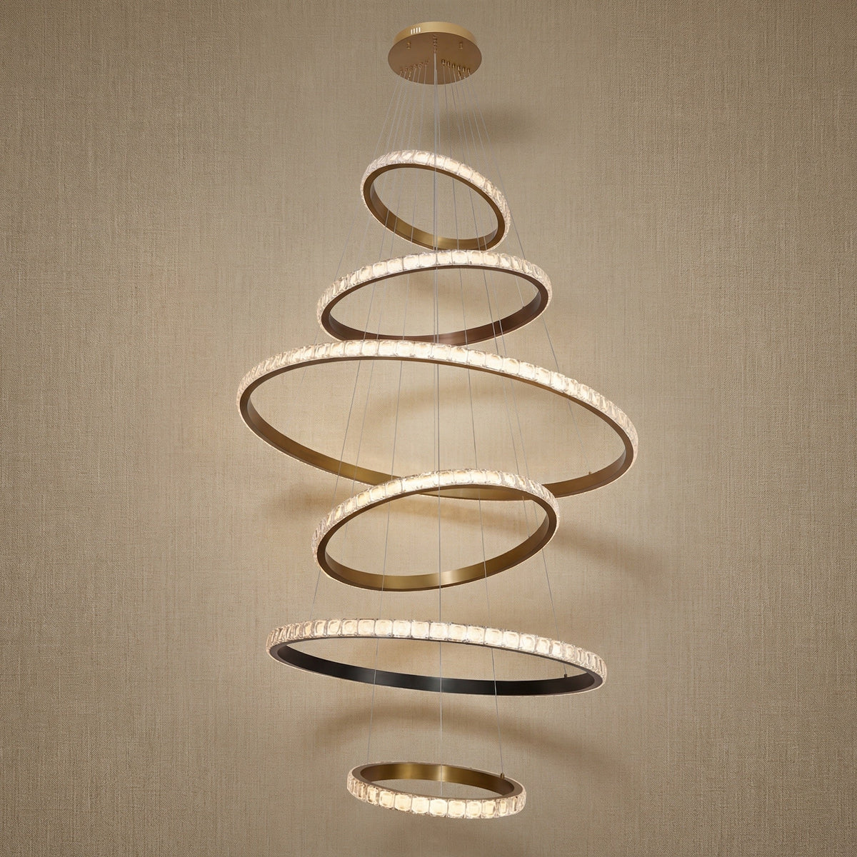 Yiosi Series Crystal Pendant Light Style J - 31" (Dia 800mm)