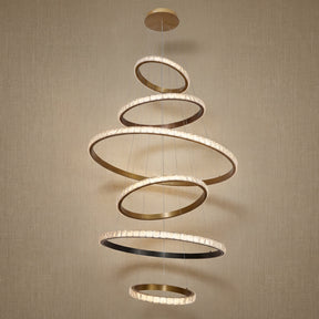 Yiosi Series Crystal Pendant Light Style J - 31" (Dia 800mm)
