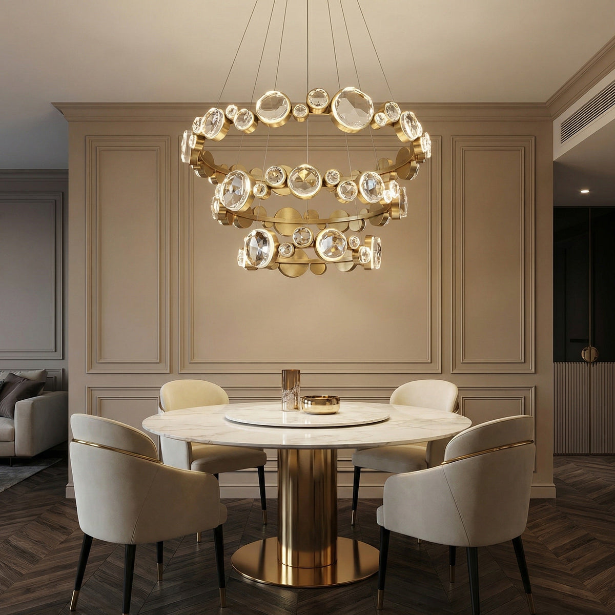 Yiosi Series Crystal Pendant Light Style K - scene-1