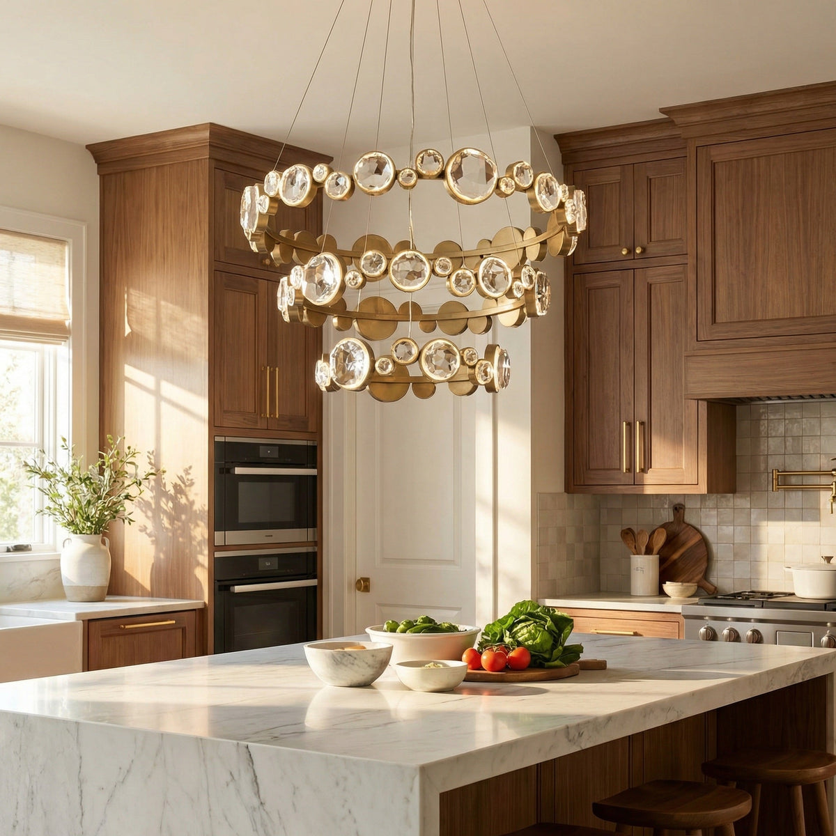Yiosi Series Crystal Pendant Light Style K - scene-2