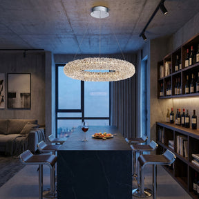 Yiosi Series Crystal Pendant Light Style P - scene-3