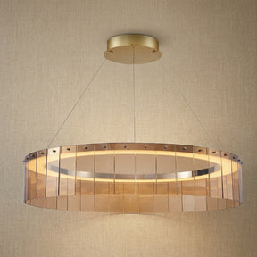 Yiosi Series Glass Pendant Light 39" Style A - 39" (Dia 1000mm)