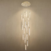 Yiosi Series Linear Cluster Metal Pendant Light - 24" (Dia 600mm)