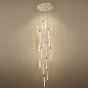 Yiosi Series Linear Cluster Metal Pendant Light - 24" (Dia 600mm)