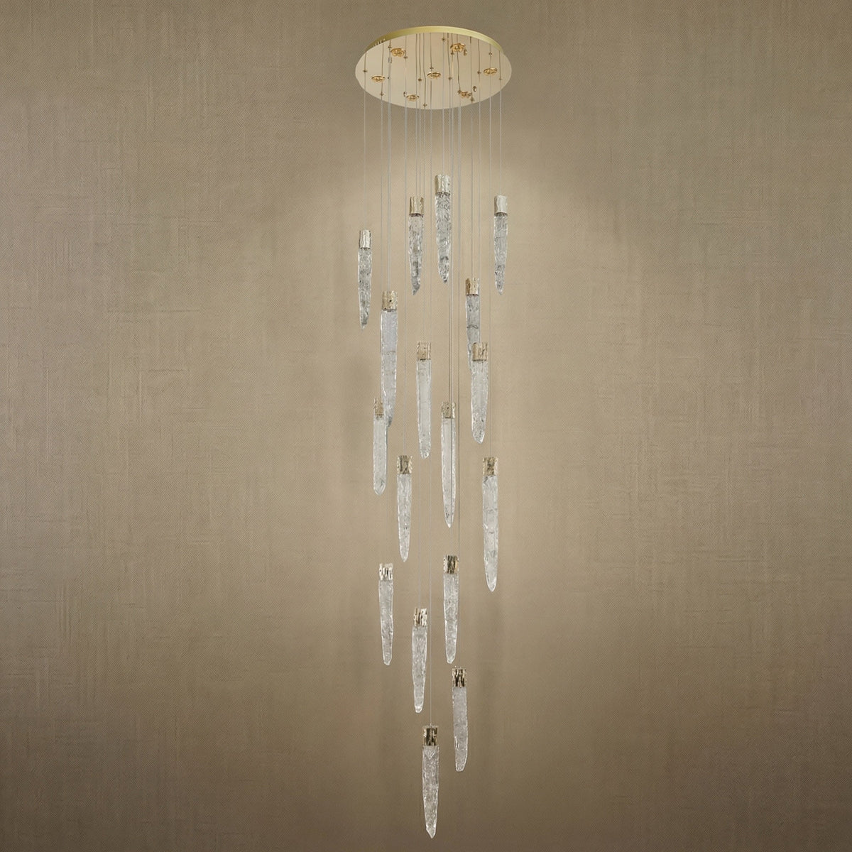 Yiosi Series Linear Cluster Metal Pendant Light - dark