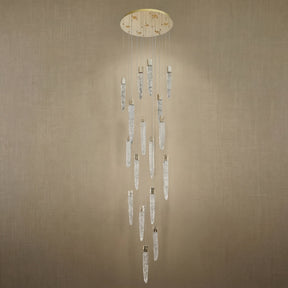Yiosi Series Linear Cluster Metal Pendant Light - dark