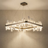 Yiosi Series Natural Stone Pendant Light 31" - 31" Linear (L800mm)