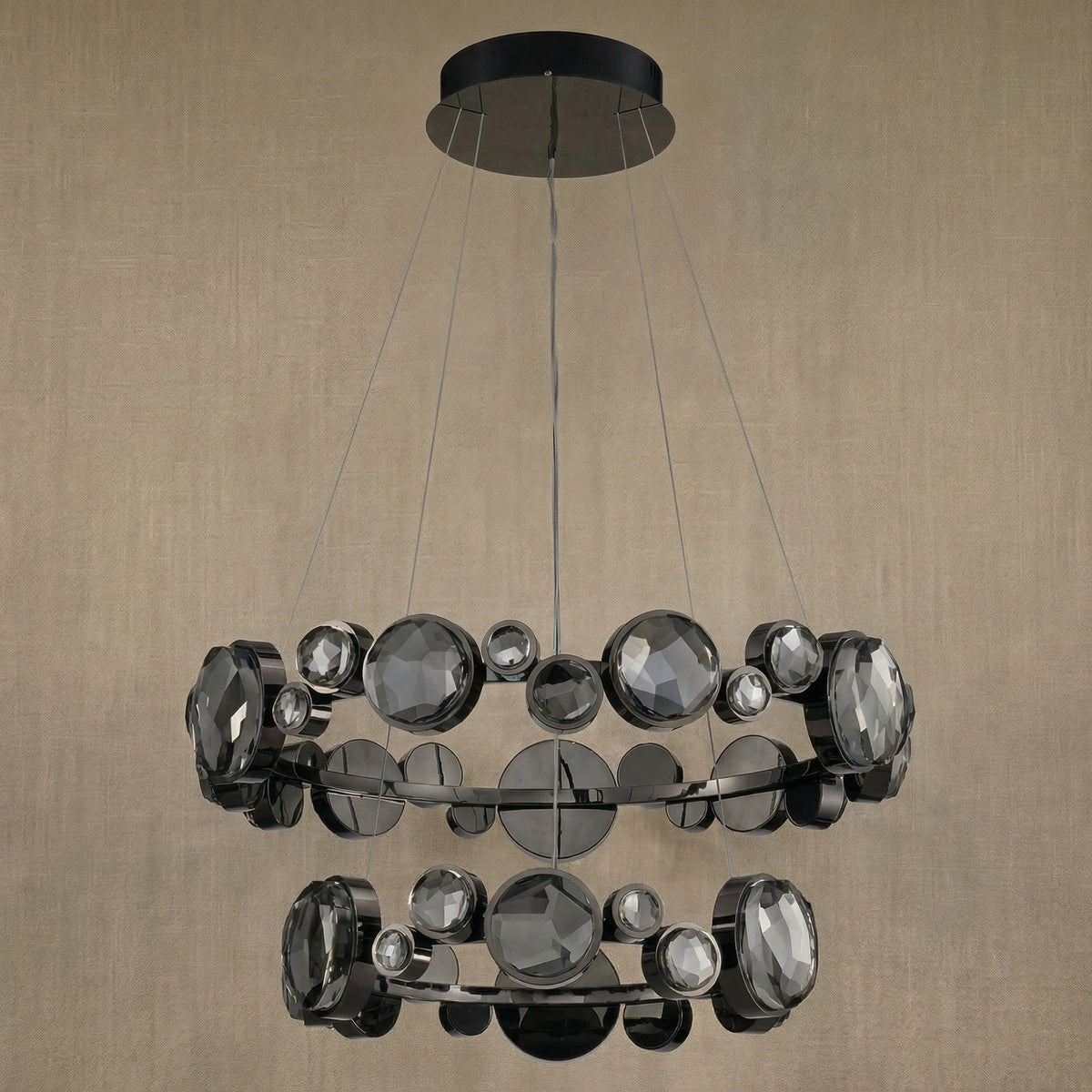 Yiosi Series Nested Crystal Pendant Light Style C - dark