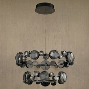 Yiosi Series Nested Crystal Pendant Light Style C - dark