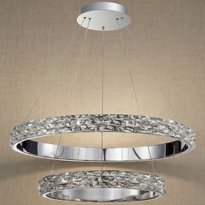 Yiosi Series Nested Crystal Pendant Light Style D - dark