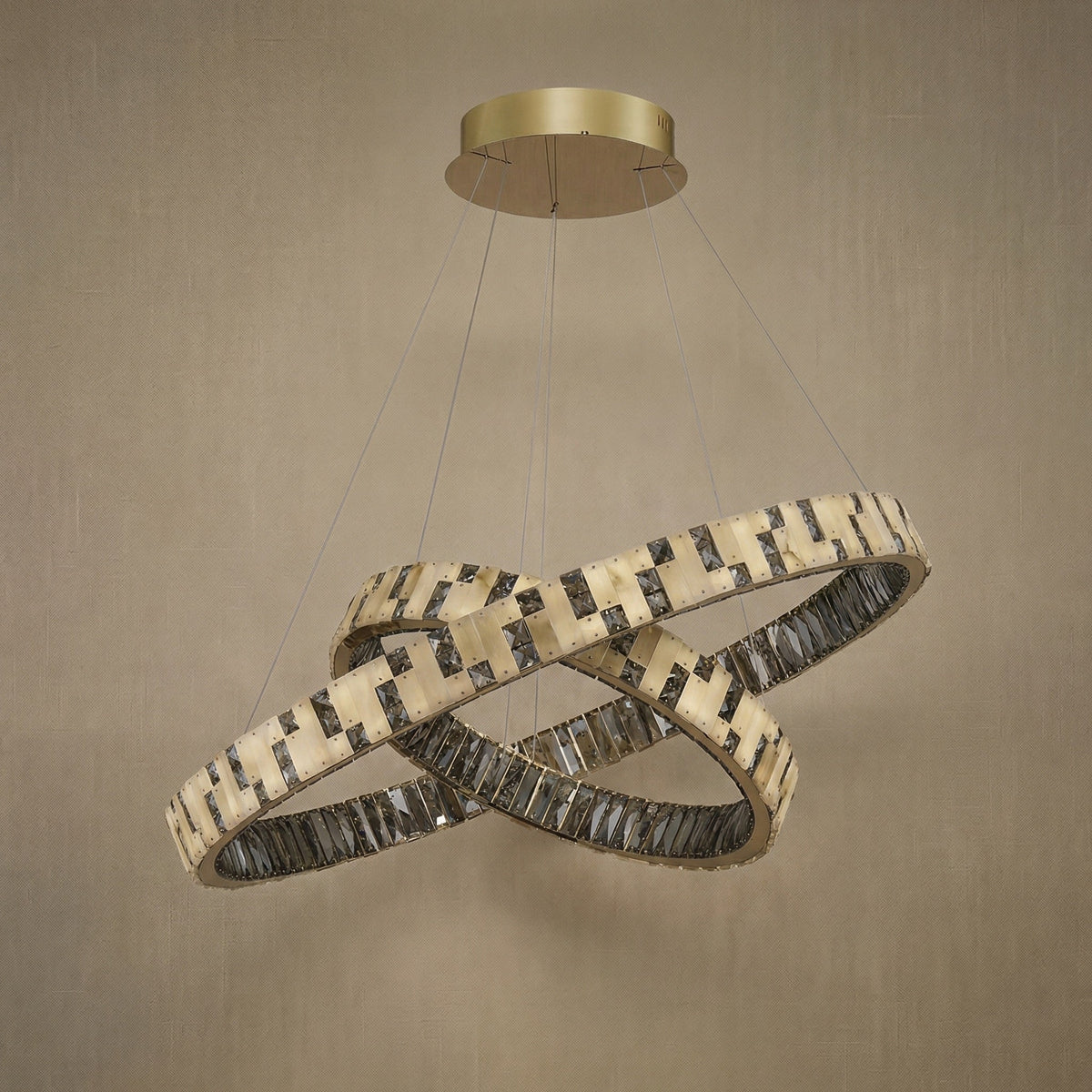 Yiosi Series Nested Crystal Pendant Light Style H - dark