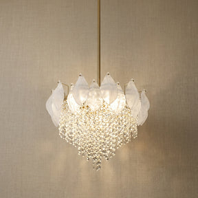 Yiosi Series Oval Glass Pendant Light 39" Style E - 18" (Dia 450mm)