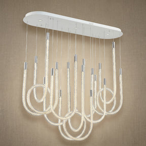 Dining Chandelier Contemporary in white